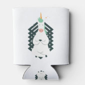 Unicorn in Yoga Pose Blikjeskoeler (Achterkant)