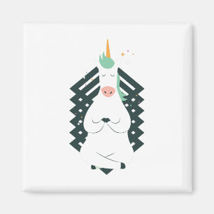 Unicorn in Yoga Pose Magneet