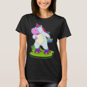 Unicorn Inline skating Roller schaatsen T-shirt