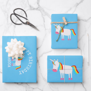 Unicorn Inpakpapier Vel