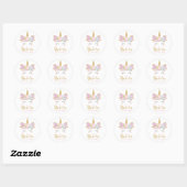 Unicorn Inspirational Sticker Étiquette Faveurs Ca (Feuille)
