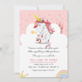 Unicorn Invitation Kaart (Voorkant)