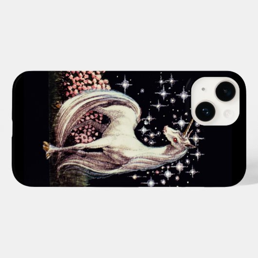 Unicorn iPhone 14 Coque (Verso (horizontal))