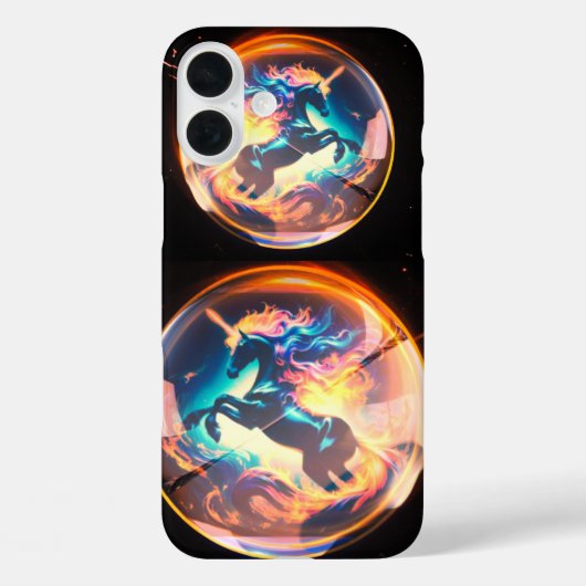 Unicorn iPhone 16 plus coque (Verso)
