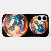 Unicorn iPhone 16 plus coque (Verso (horizontal))