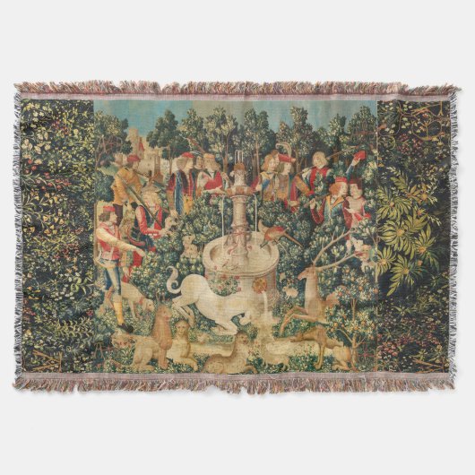 UNICORN IS GEVONDEN / Vond en andere dieren Deken (Voorkant)