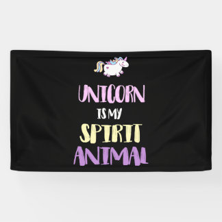 Unicorn is Mijn Geest Dier Spandoek