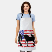 Unicorn, Jackalope, Bigfoot and the American Flag Schort (Gedragen)