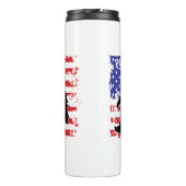 Unicorn, Jackalope, Bigfoot and the American Flag Thermosbeker (Achterkant)