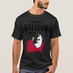 Unicorn je moet in jezelf geloven t-shirt