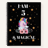 Unicorn Journal I am 5 & bloc-notes magique (Devant)
