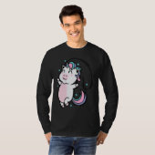 Unicorn jumping Rope Mythical Creature Sport T-shirt (Voorkant volledig)