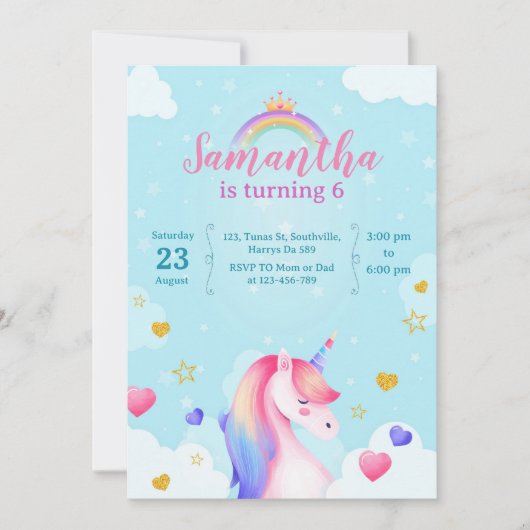 Unicorn Kaart (Voorkant)