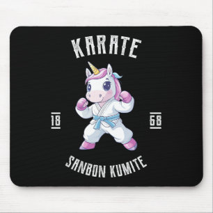 Unicorn Karate - Japanse krijgskunstenaar Muismat