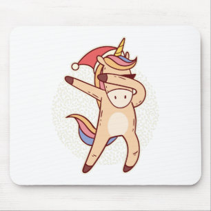 unicorn kerstmis muismat