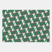 Unicorn kerstvakantiewrapppapier, multiplicatorpap inpakpapier vel (Voorkant 3)