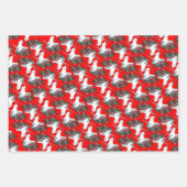 Unicorn kerstvakantiewrapppapier, multiplicatorpap inpakpapier vel (Voorkant 2)