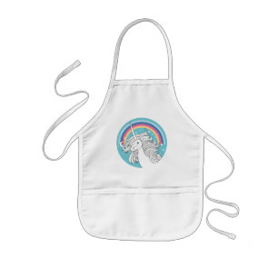 UNICORN KINDER APRON BLUE SCHORT