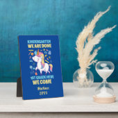 Unicorn Kindergarten Afstuderen 1e graad Fotoplaat (Zijkant)