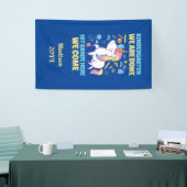 Unicorn Kindergarten Afstuderen 1e graad Spandoek (Beurs)