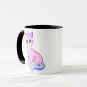 Unicorn Kitten Rainbow Coffee Mug (Devant gauche)