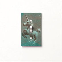 Unicorn Light Switch Hoesje 1 (Blauwgroen staal)