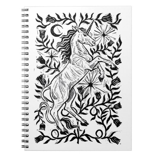 Unicorn Lore Notitieboek - Fantasy Unicorn Journal (Voorkant)
