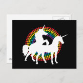 UNICORN LOVE BRIEFKAART (Voorkant / Achterkant)