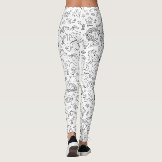 Unicorn Love Leggings (Achterkant)
