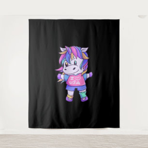 Unicorn Love USA Horse Unicorn Animal Wandkleed