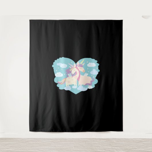 Unicorn Love Wandkleed (Voorkant)