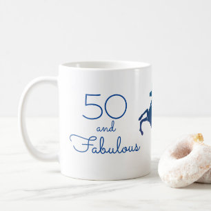 Unicorn Lover's 50 en Fabulous Birthday Koffiemok