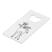Unicorn Magic Kredietkaart Flessenopener (Voorkant Gekanteld)