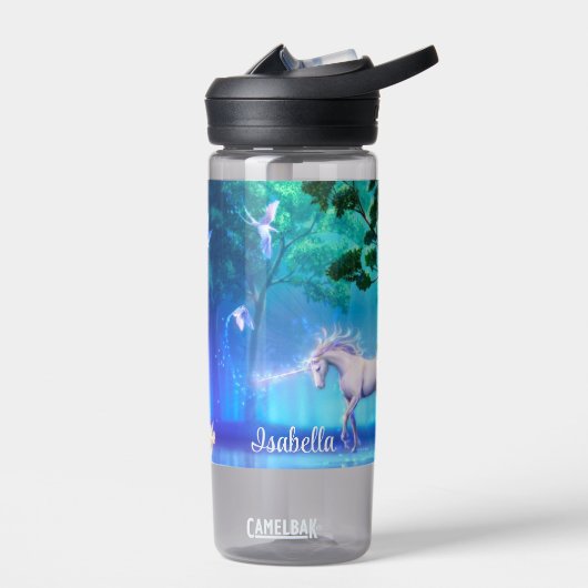Unicorn Magic Moonlight Forest Add Name Waterfles (Links)
