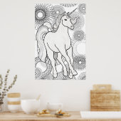 Unicorn Magic Poster (Keuken)