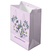 Unicorn Magical Birthday Medium Cadeauzakje (Voorkant Gekanteld)