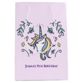 Unicorn Magical Birthday Medium Cadeauzakje (Voorkant)