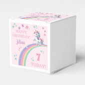 Unicorn Magical Birthday Party Bedankdoosjes (Voorkant Zijde)