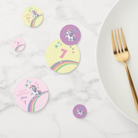 Unicorn Magical Birthday Party Confetti (Groep)