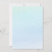 Unicorn Magical Birthday Party Invitation Card (Dos)