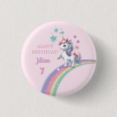 Unicorn Magical Birthday Party Ronde Button 3,2 Cm (Voorkant)
