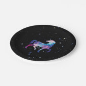 Unicorn Magical Galaxy Papieren Bordje (Gekanteld)