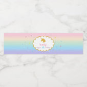 Unicorn Magique Anniversaire fête Étiquette de bou (Étiquettes simples)
