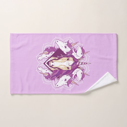 Unicorn Mandala (Serviette à main)