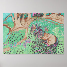 Unicorn Meadow Poster