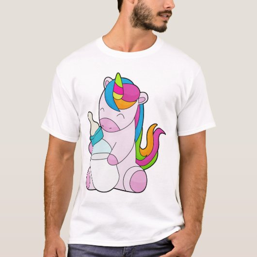 Unicorn Melkfles T-shirt (Voorkant)