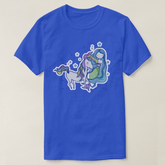 Unicorn Mermaid Fairy tail T-shirt (Design voorkant)