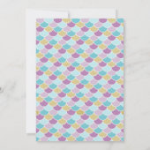 Unicorn Mermaid Invitation de l'invitation (Dos)