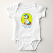 Unicorn met Cloud & Sun Romper (Voorkant)