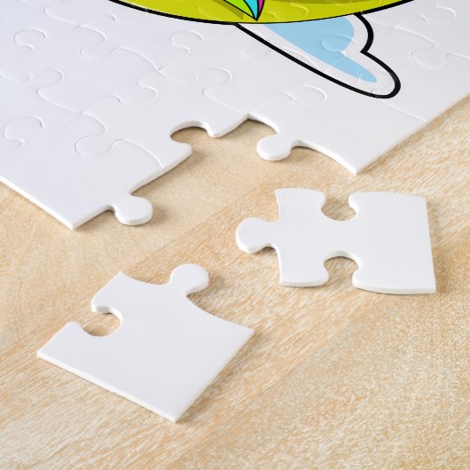 Unicorn met Clouds & Moon Legpuzzel (Zijkant)